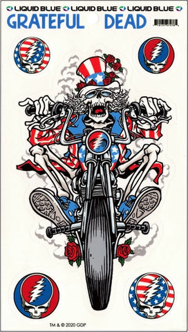 Grateful Dead - 5 Sticker Set- Uncle Sam Logo