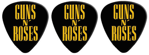 Guns N Roses - 3 Pack Of Logo Guitar Picks