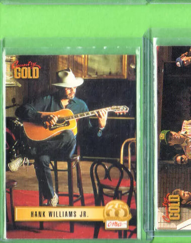 Hank Williams Jr.-Trading Card-1993 Sterling Country Gold-#53-Licensed-NMMT