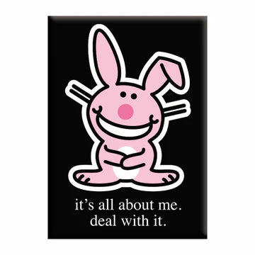 Happy Bunny - All About Me - Fridge Magnet