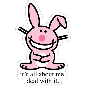 Happy Bunny - All About Me - Sticker