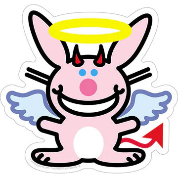 Happy Bunny - Angel Devil - Sticker