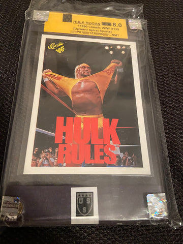 Hulk Hogan-1990 Classic-#129-Graded Card-8.0-NMT-USS_1230956