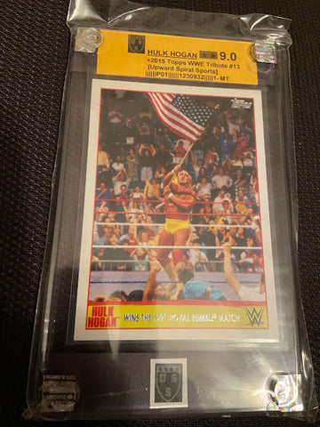 Hulk Hogan-2015 Topps Tribute-#13-Graded Card-9.0-MT-USS_1230938