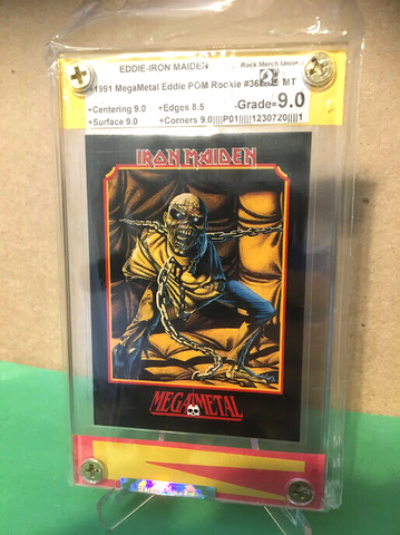 Iron Maiden-Eddie Rookie-1991 MegaMetal POM-#36-Graded Card