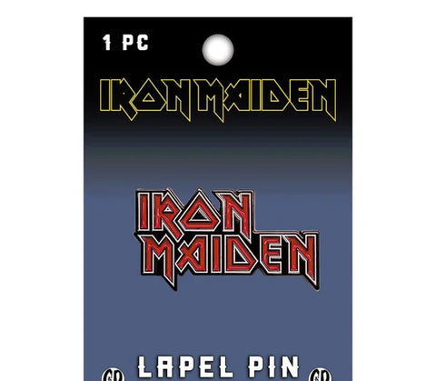 Iron Maiden - Red Logo Enamel Lapel Pin Badge