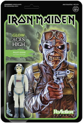 Iron Maiden - Pilot Eddie-Aces High-GLOW- Action Figure