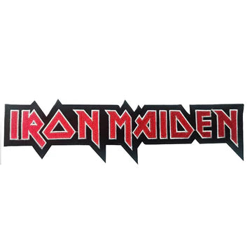 Iron Maiden - Red Logo - Large 10 Inch - Collector's - Back Patch