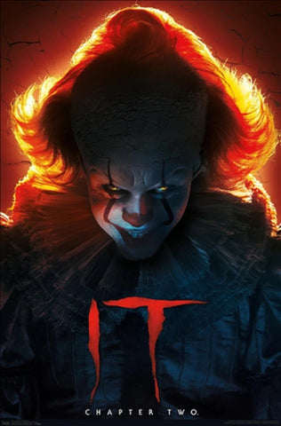 IT - Poster -Pennywise Glow-Licensed-New In Plastic-Rolled-22x34