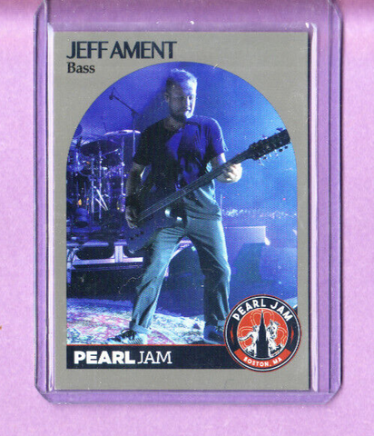Pearl Jam-Trading Card-Jeff Ament-2018 Boston-MA-Bass-Live-Licensed-Authentic