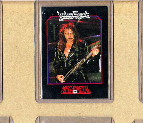 Judas Priest-Trading Card-Ian Hill-#55-Official Licensed-Authentic-Impel-MM-1991