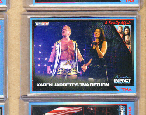 Jeff & Karen Jarrett-Return-2011 TNA Impact TriStar Signature Card-#63-Mint