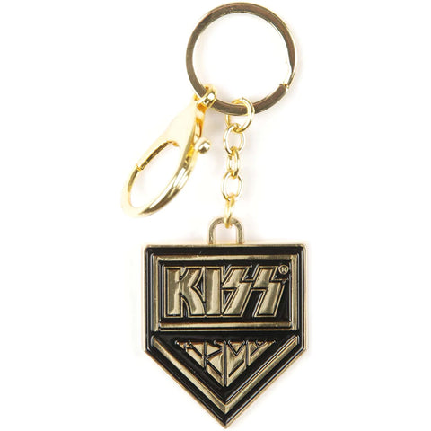 KISS - Black Logo Metal - Keychain