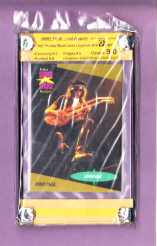 Led Zeppelin-Jimmy Page-1991 ProSet MC SS Legend-Graded Card-RMU-9.0-1230871