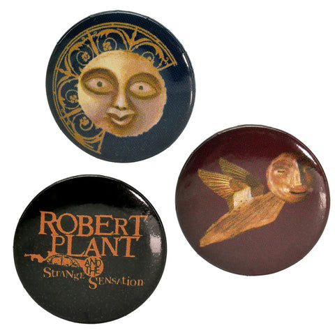 Led Zeppelin - Robert Plant - Logo Art - 3 Button Badge Set