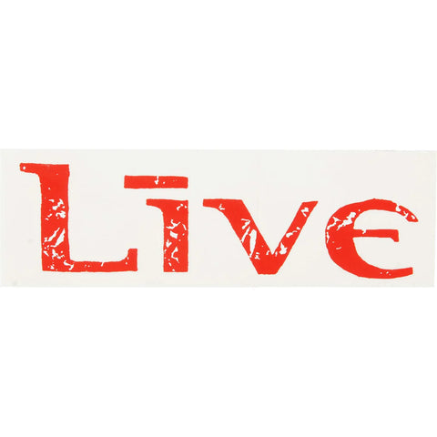 Live - Red Logo Decal Sticker