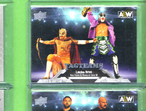 Lucha Bros-Rey&Penta-Tag Teams-AEW-2023 Upper Deck Card-#76-All Elite Wrestling-Mint
