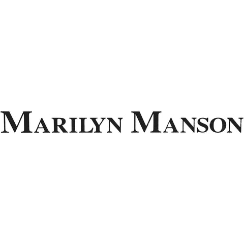 Marilyn Manson - Vinyl Cut Logo (Black) Peel & Rub - Sticker