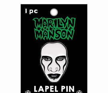 Marilyn Manson - Face - Lapel Pin Badge