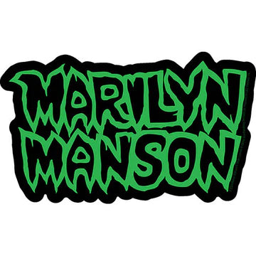 Marilyn Manson - Green Logo - Sticker