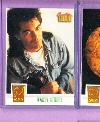 Marty Stuart-Trading Card-1993 Sterling Country Gold-#122-Licensed-NMMT