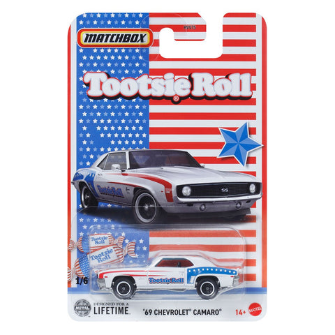 Tootsie Roll-Die-Cast-'69 Chevrolet Camaro SS-Matchbox-Metal-Mattel-Licensed New