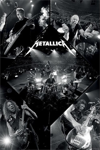 Metallica - Poster - Live- Licensed-New In Plastic-Rolled-24x36