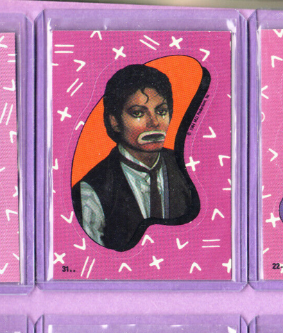 Michael Jackson-1984 Topps Trading Card Sticker-#31-Licensed-Near Mint-Mint