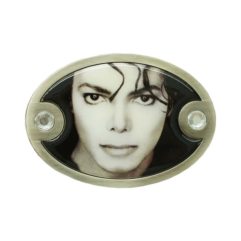 Michael Jackson - BW Photo - Belt Buckle