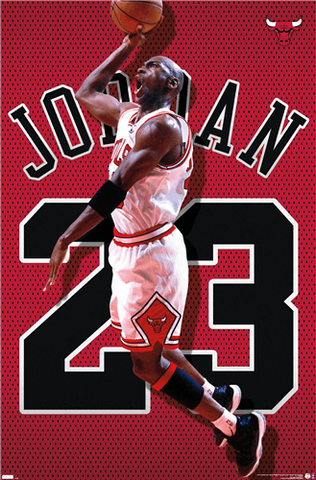 Michael Jordan - Poster - Air Jumpman- Bulls-Wall-Licensed-New-Rolled