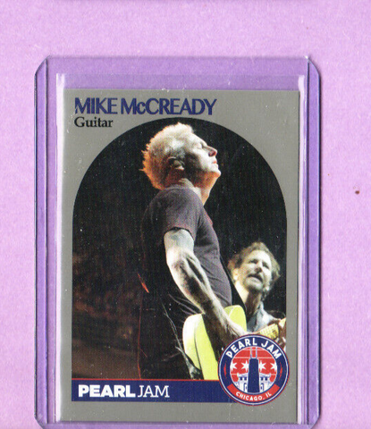 Pearl Jam-Trading Card-Mike McCready-2018 Chicago-IL-Live-Licensed-Authentic