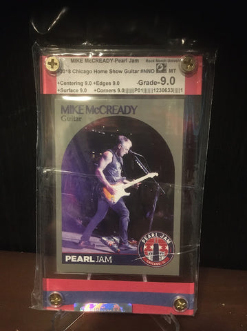 Pearl Jam-Mike McCready-2018 Chicago Show Trading Card-Graded Card-RMU-9.0-MT