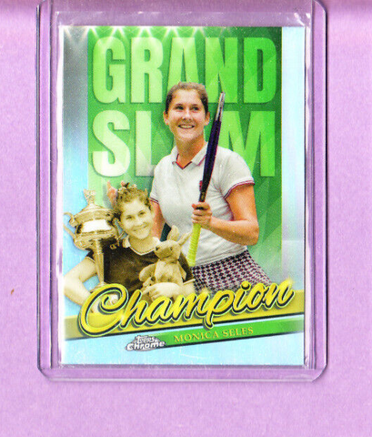 Monica Seles-2024 Topps Chrome Grand Slam Champ Tennis Card-WTA-#GSC-MS-Mint