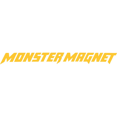 Monster Magnet - Vinyl Cut Logo (Yellow) Peel & Rub - Sticker