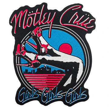 Motley Crue - Girls Girls Girls - Large 9.25 Inch - Collector's - Back Patch