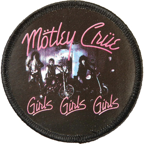 Motley Crue-Patch-Girls Girls Girls-Woven-Collector's Patch-Licensed New