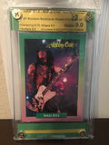 Nikki Sixx-Motley Crue-1991 Brockum RockCards Rookie-Graded Card-RMU-9.0