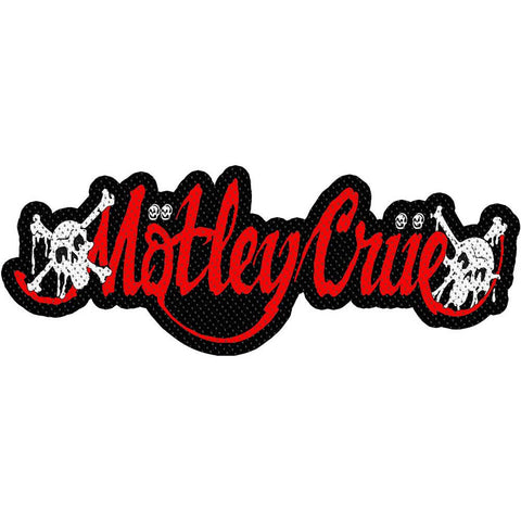 Motley Crue-Patch-Woven-UK Import-Skulls Logo-Collector's Patch