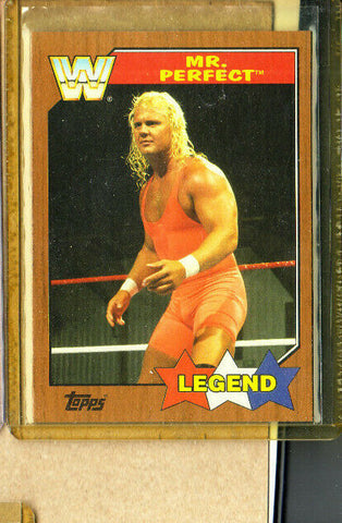 Mr Perfect - Curt Hennig-WWE-2017 Topps Heritage *Bronze* Insert-#86-Mint-WWE