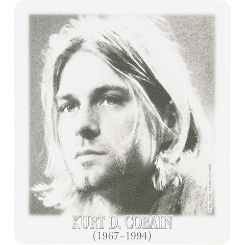 Nirvana - Kurt Cobain Dates - Sticker