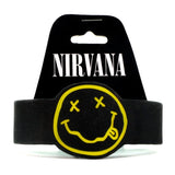 Nirvana - Smiley Face Rubber Bracelet Wristband