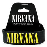 Nirvana - Smiley Face Rubber Bracelet Wristband
