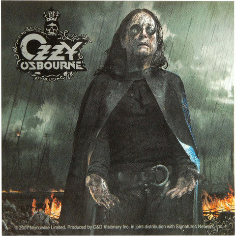 Ozzy Osbourne - Sticker - Black Rain Art [4 x 4 inches] - Licensed New