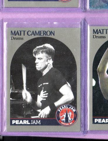 Pearl Jam-Trading Card-Matt Cameron-2018 Boston MA-Live-Drums-Licensed-Authentic