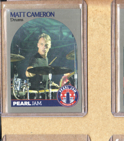 Pearl Jam-Trading Card-Matt Cameron-2018 Chicago-Live-Drums-Licensed-Authentic