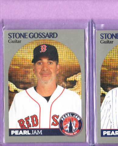 Pearl Jam-Trading Card-Stone Gossard-2018 Boston-Red Sox-Licensed-Authentic