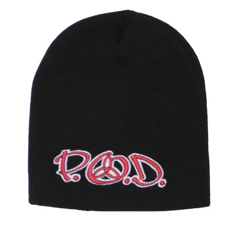 P.O.D. - Black Red Logo - Beanie