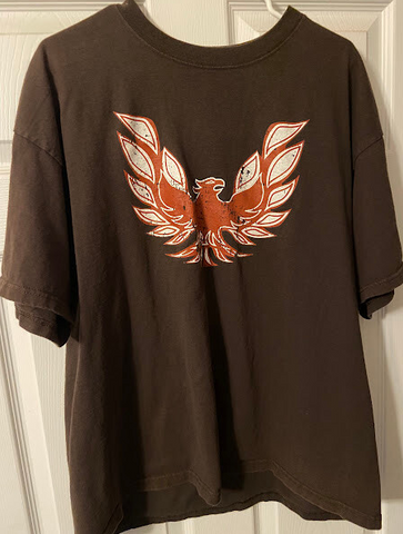 Firebird-T-Shirt-Tee-Pontiac-Brown-Adult Tee