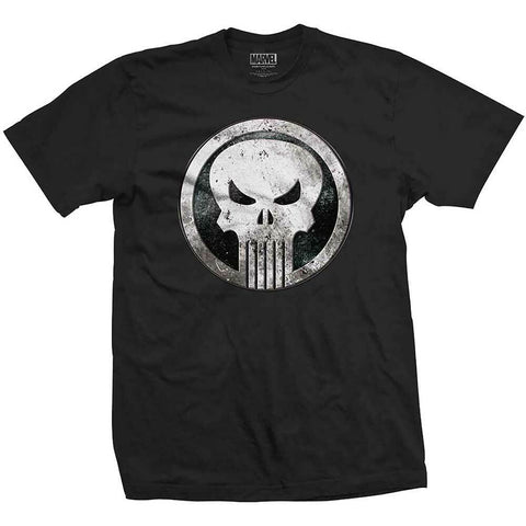 The Punisher - T-Shirt-Tee-Marvel Badge T-Shirt