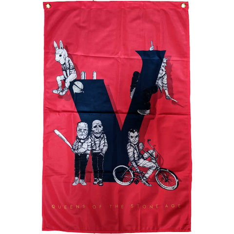 Queens Of The Stone Age - Villains - Textile Poster Flag (UK Import)